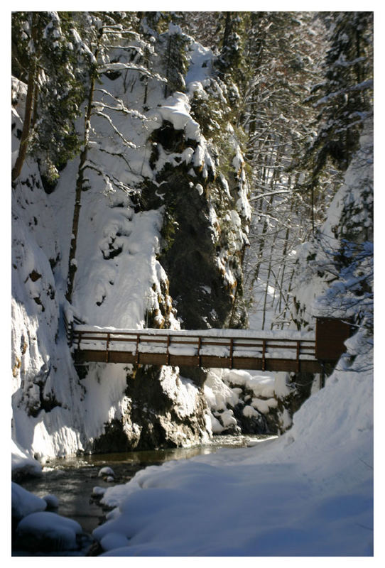 verschneite Breitachklamm