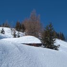 Verschneite Hütte