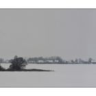 Verschneite Landschaft bei Leipzig