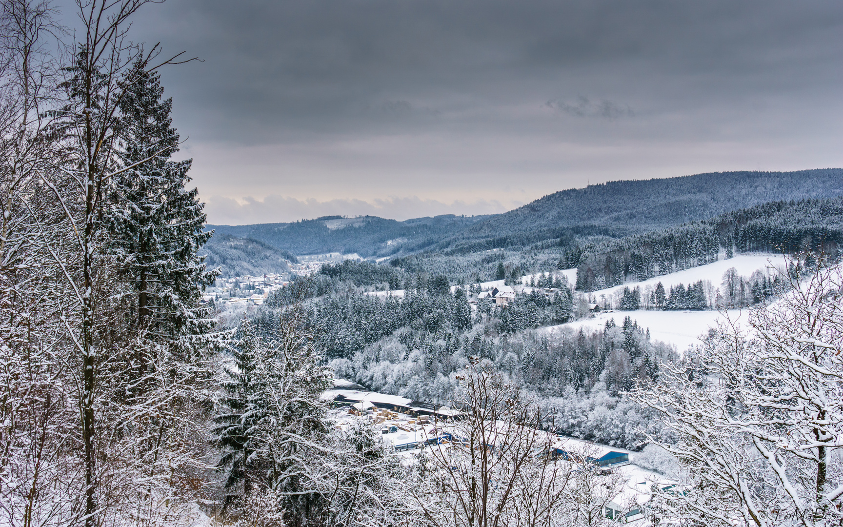 Verschneite Landschaften