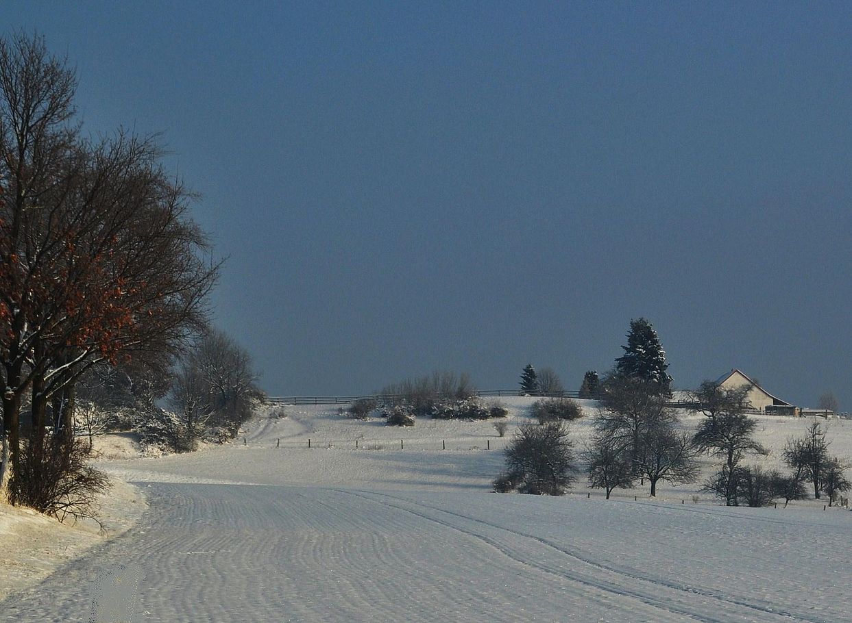 Verschneite Oberlausitz