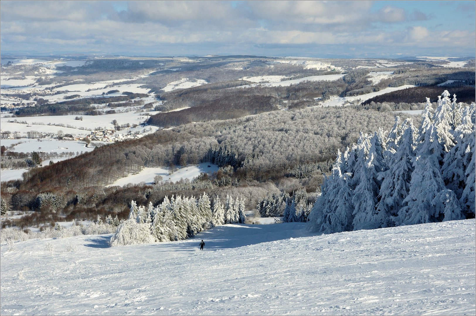 verschneite Rhön....