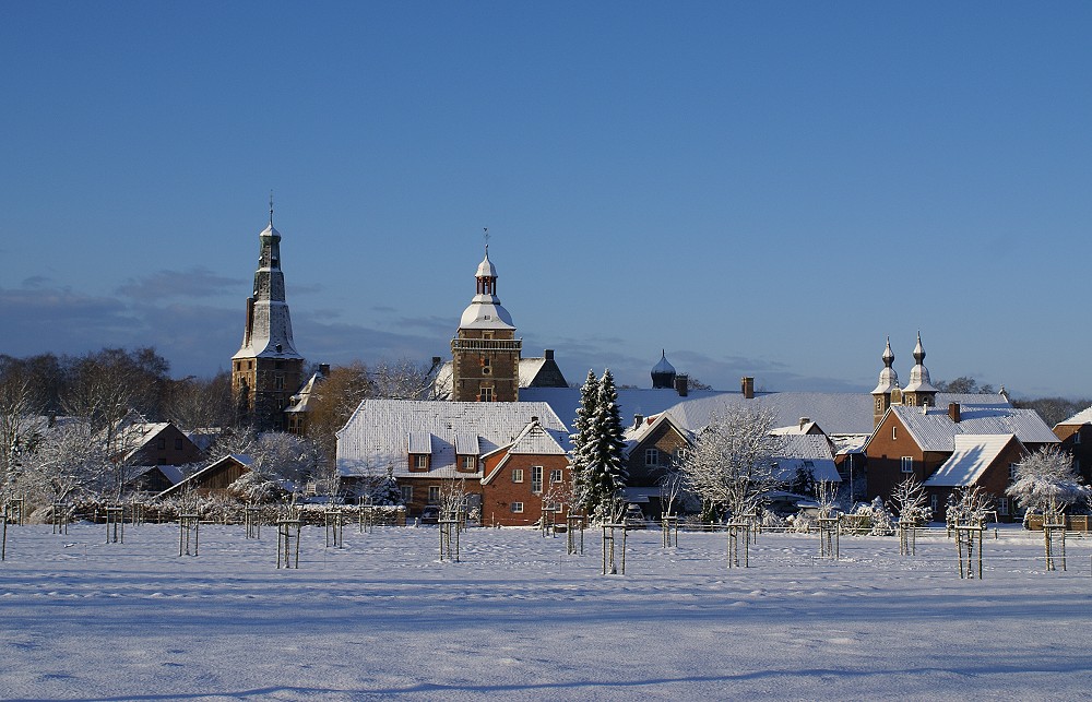 Verschneite Schlossfreiheit