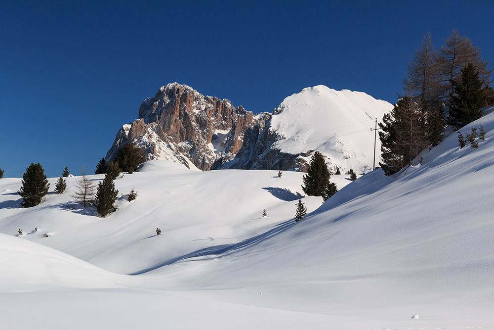 Verschneite Seiser Alm