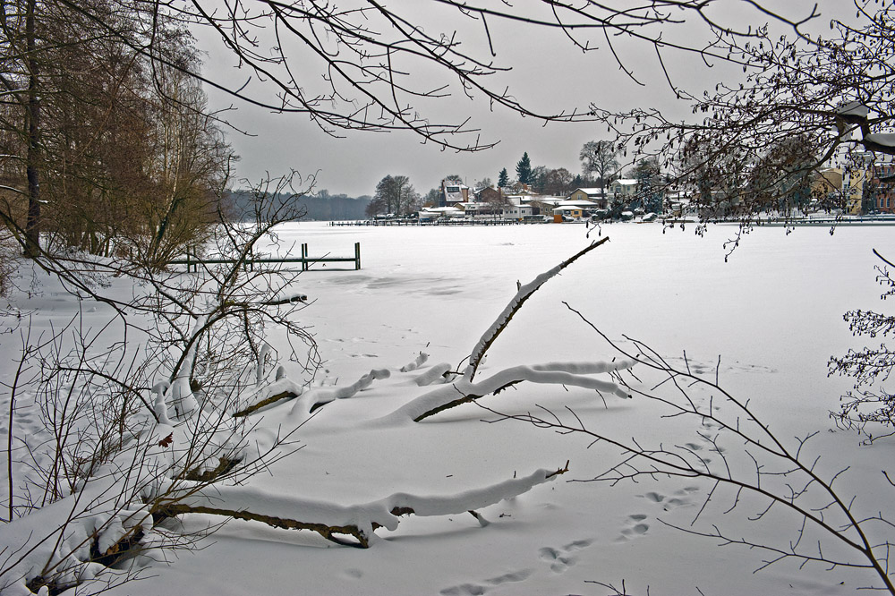 Verschneite Spree