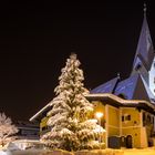 Verschneiter Marktplatz