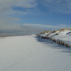 verschneiter Strand