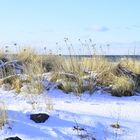 verschneiter Strand