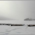 Verschneiter Strand am Schluchsee im Februar 2013