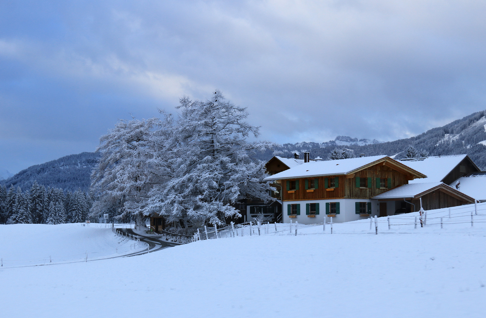 Verschneites Allgäu