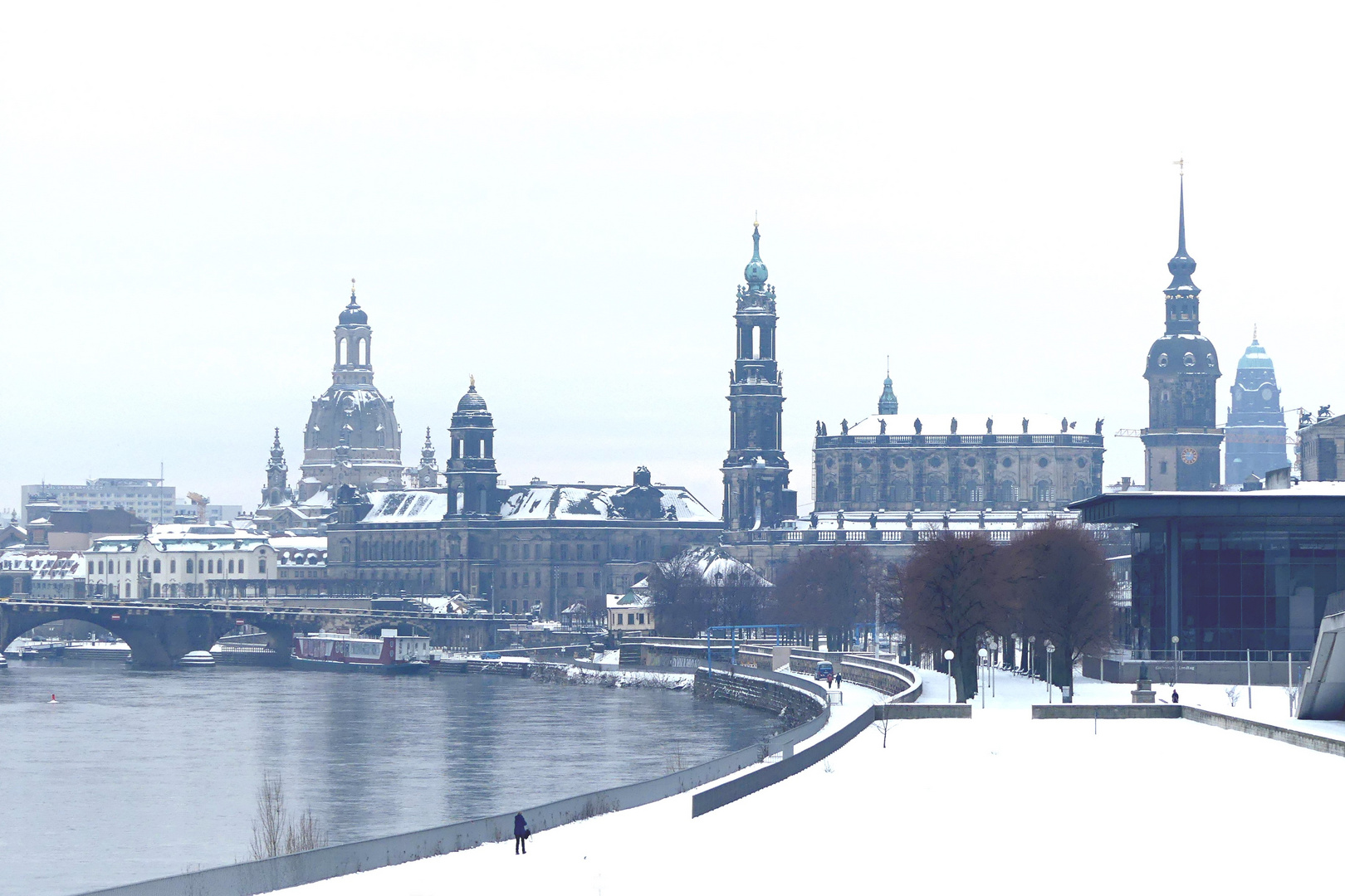 Verschneites Dresden