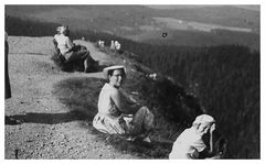 verschwommene Aussichtsreihe auf dem Feldberg