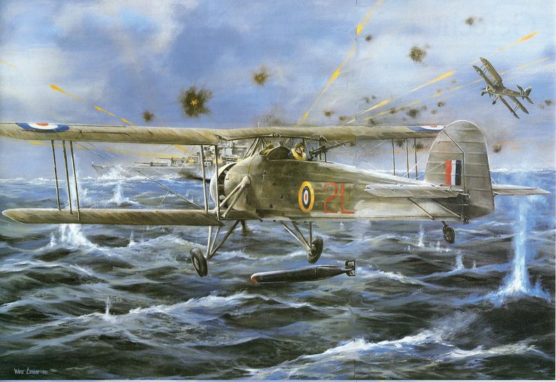 Versenkt die Bismarck 26 Mai 1941 Gemälde von Wesley Lowe Der Tittel, ist vom Autor.