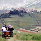 Verso Castelluccio in carrozza