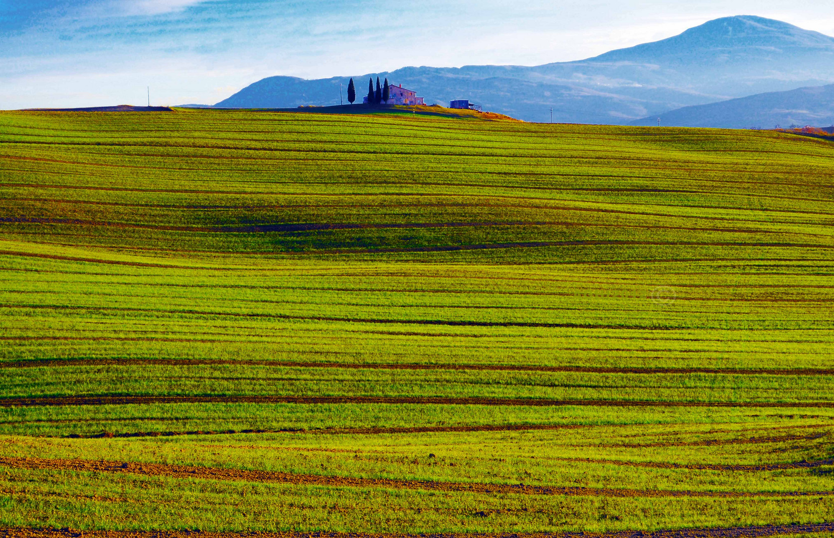 verso la val d'orcia...