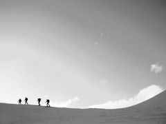 Verso la vetta con gli sci