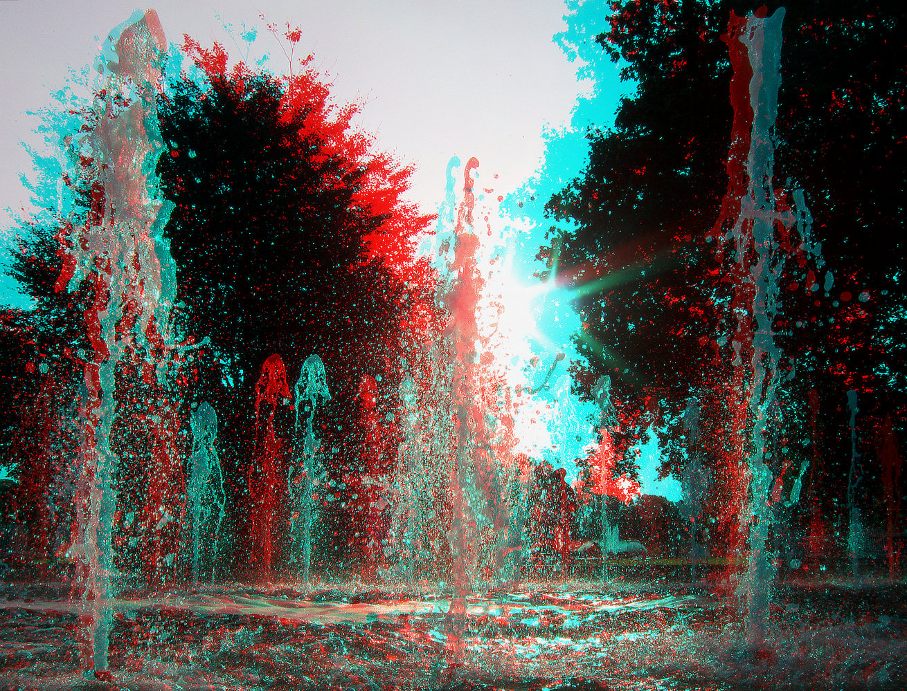 verspieltes Wasser... (3D-Foto)