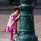 Versteck spielen auf dem Schlossplatz