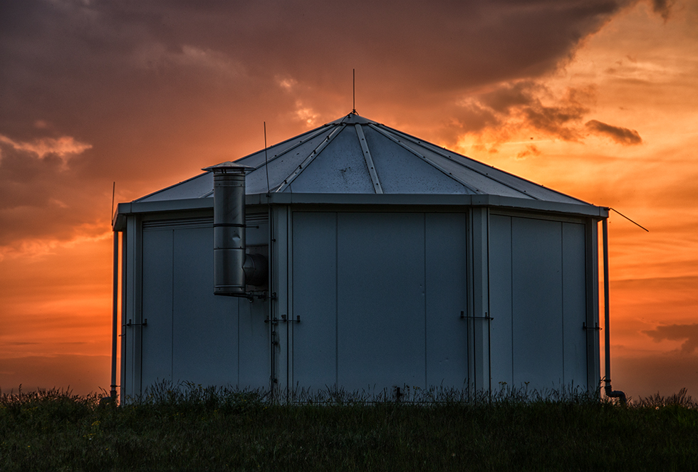 Versteckter Sonnenuntergang...