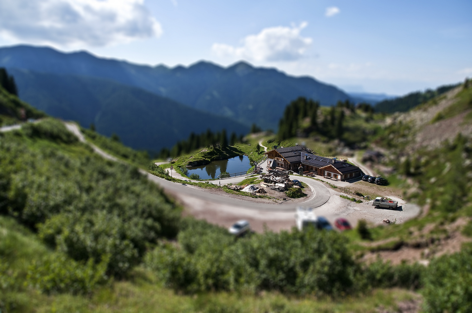 Versuch der Tilt-Shift-Simulation