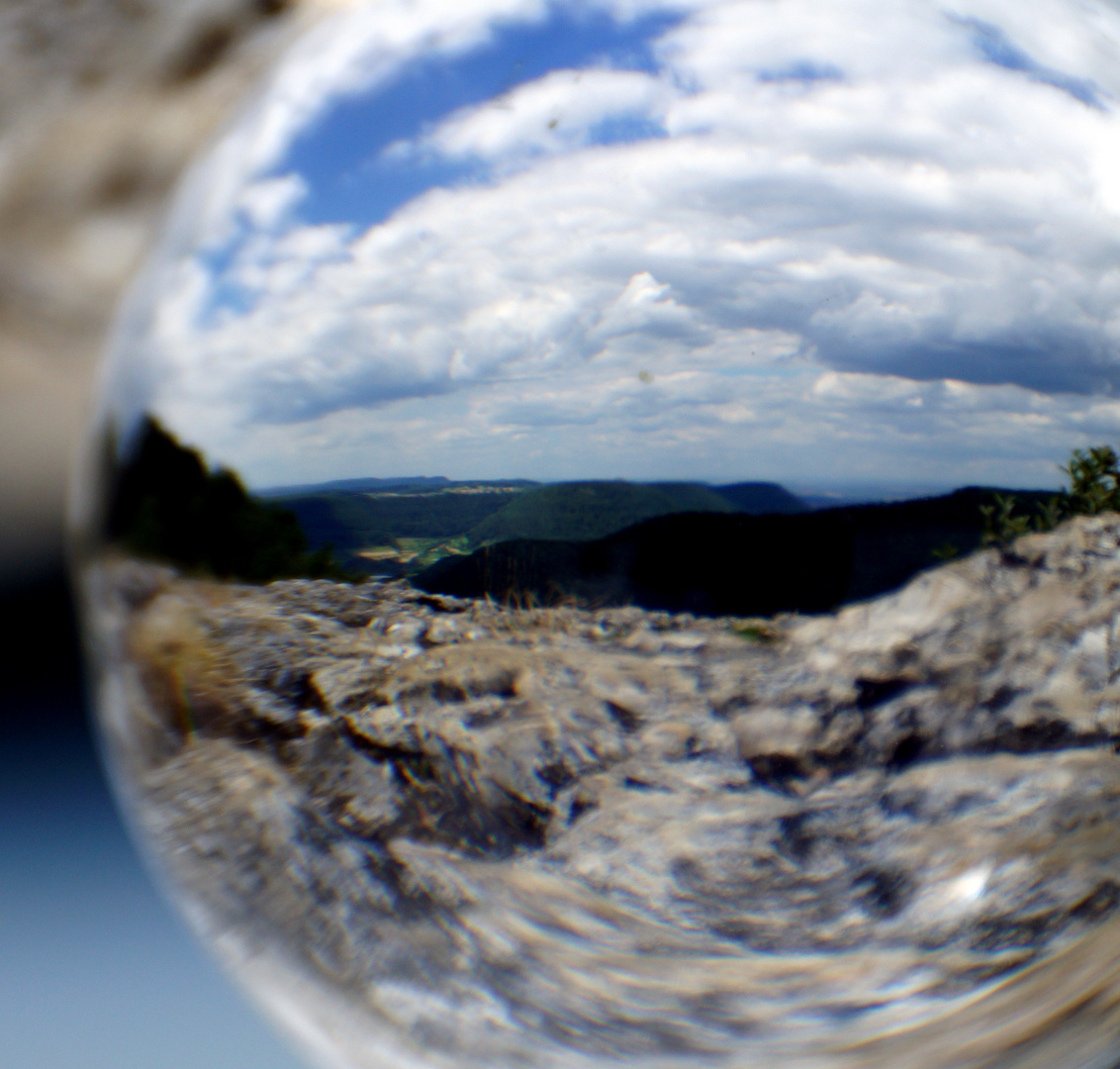 Versuche mit der Kugel auf dem Breitenstein bei Ochsenwang