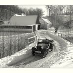 Versuchsfahrt im Schnee