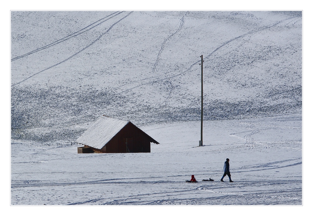 versunkene Hütte