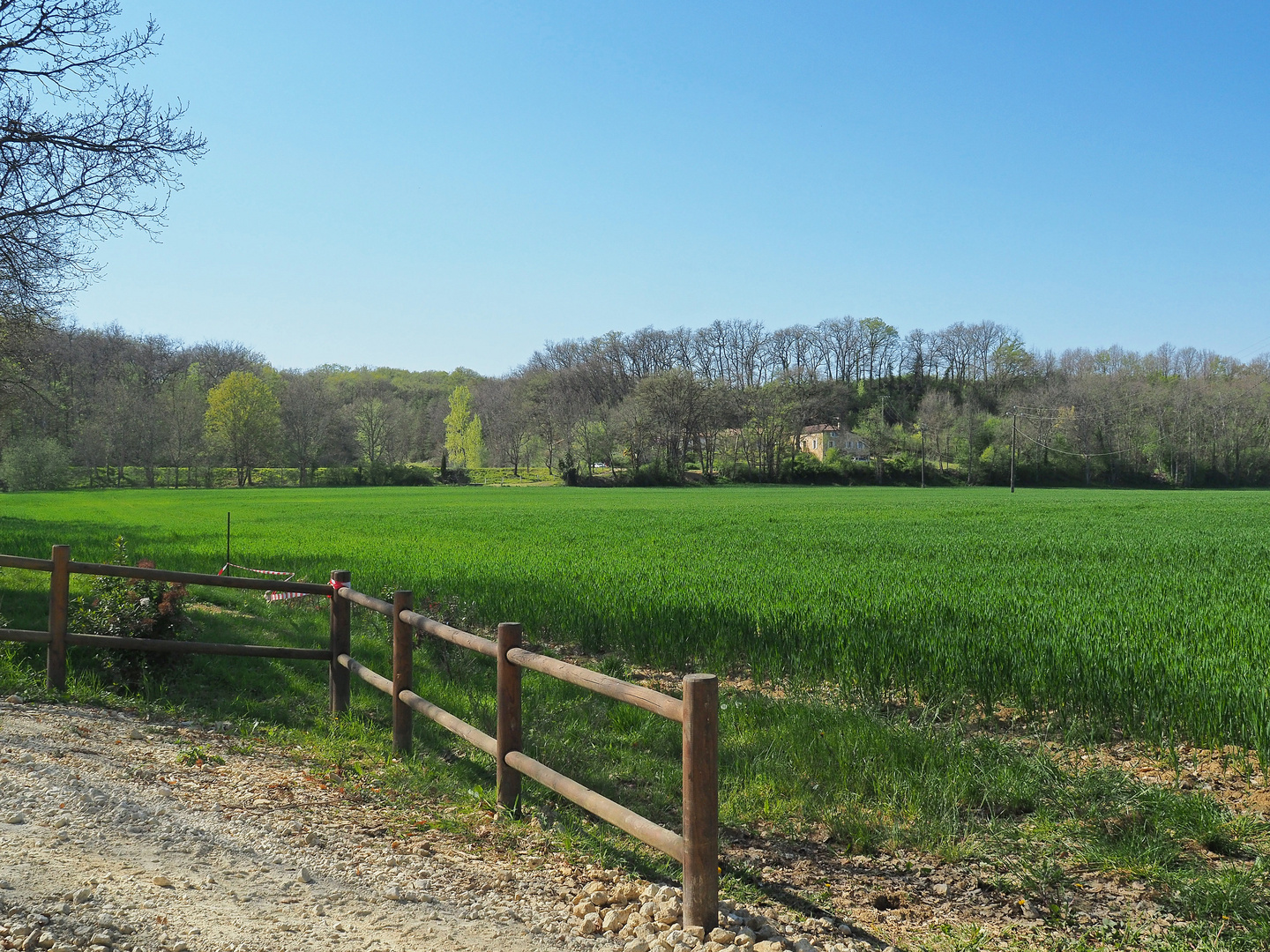 Verte campagne gersoise en avril