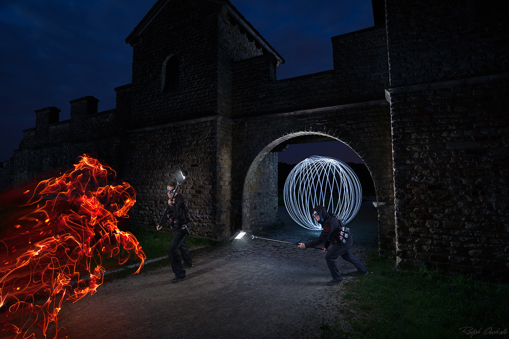 Verteidiger des Lichtes - lightpainting