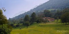 verträumte Landschaft der Lombardei