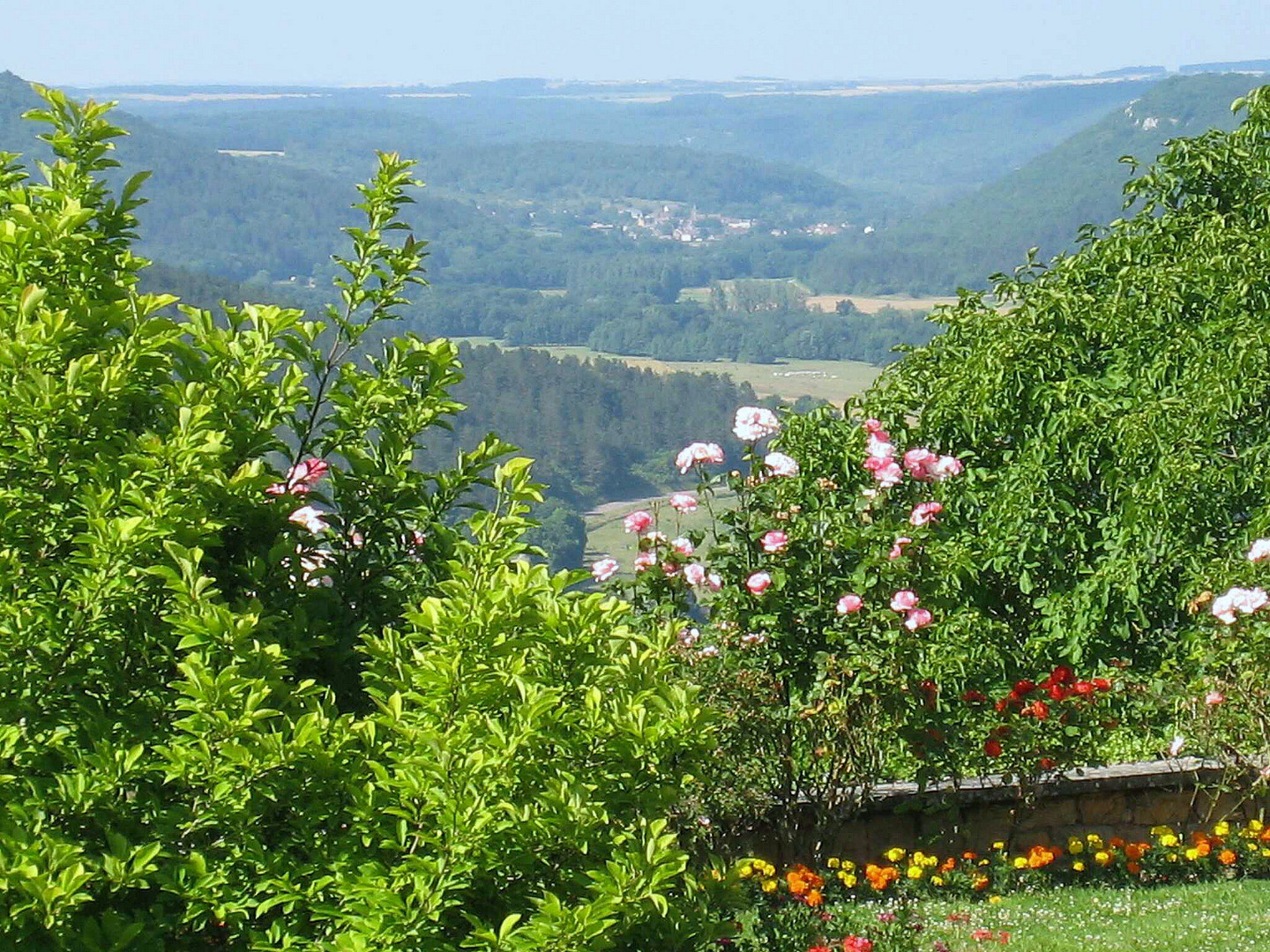 Verträumter Blick in die Weinberge von Vézelay