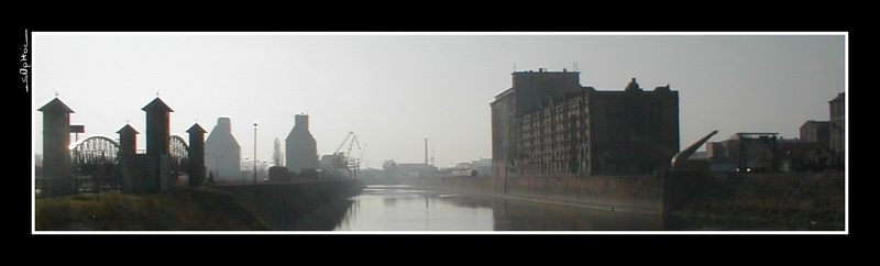 Verträumter Magdeburger Hafen