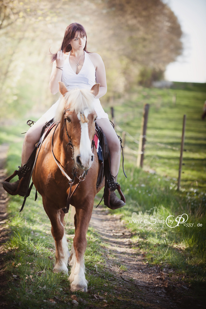 verträumtes Cowgirl