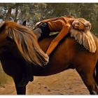 Vertrautheit zwischen Pferd und Mensch