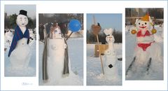 Vertreter der „geretteten Schneemänner- und –frauen“ (3) am Schoßplatz, Berlin-Mitte