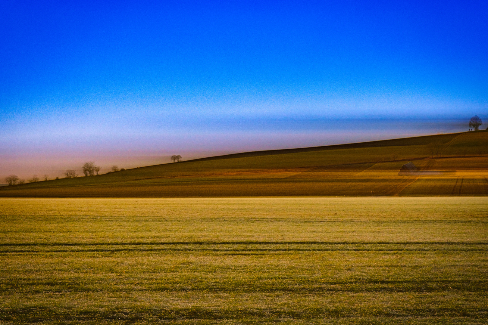 "Verwackelte" Landschaft mit Bäumen