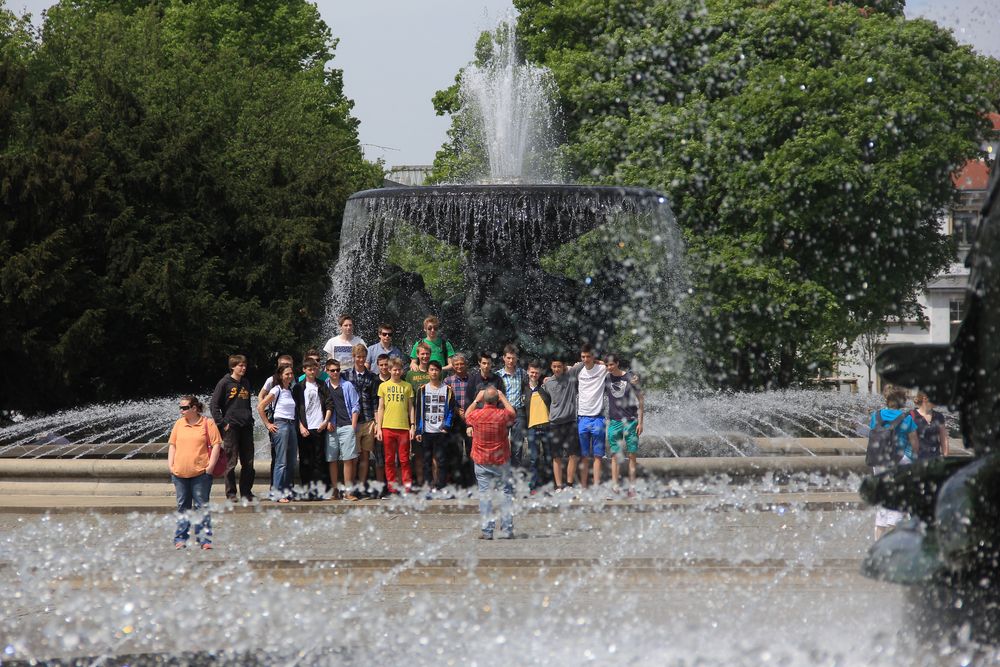 Verwaschenes Gruppenbild