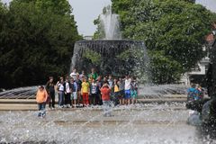 Verwaschenes Gruppenbild