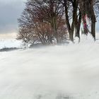 Verwehungen im Erzgebirge bei Frauenstein und ich mitten darinnen