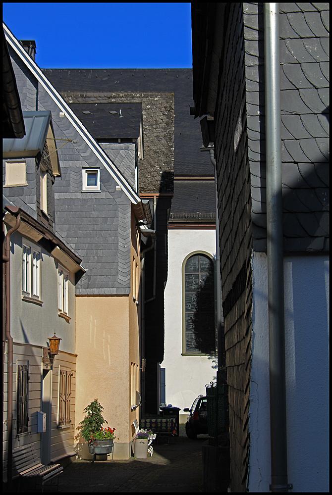 verwinkelte Ecke in der Altstadt in Siegen