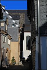 verwinkelte Ecke in der Altstadt in Siegen