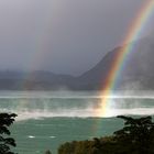 very strong wind on Lago Nordenskjöld blowing up the water, Parque Nacional Torres del Paine - Patag