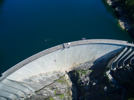 Verzasca Staudamm, Tessin, Schweiz