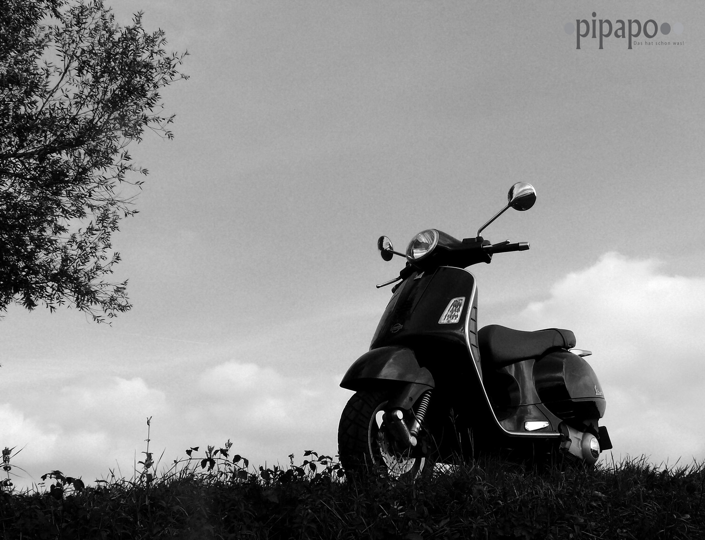 Vespa im Herbst