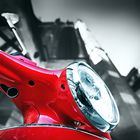 Vespa in red