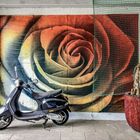 * Vespa mit Rose *