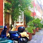 Vespa-Stilleben, Altstadt Heidelberg