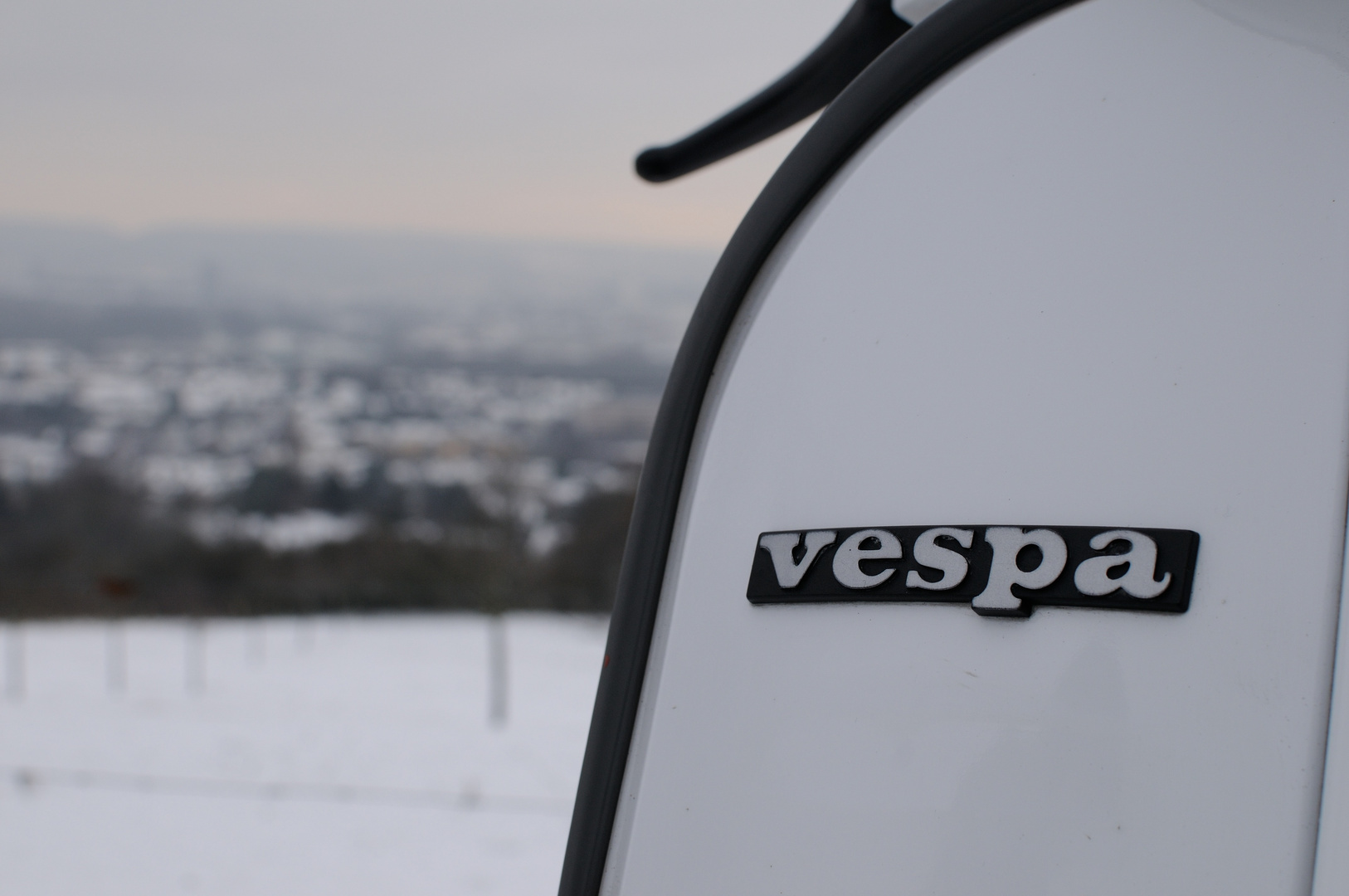 Vespa über Aachen