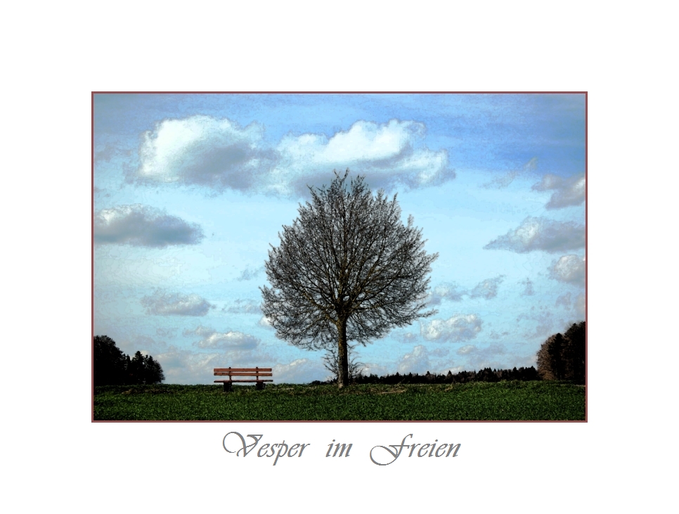 Vesper im Freien