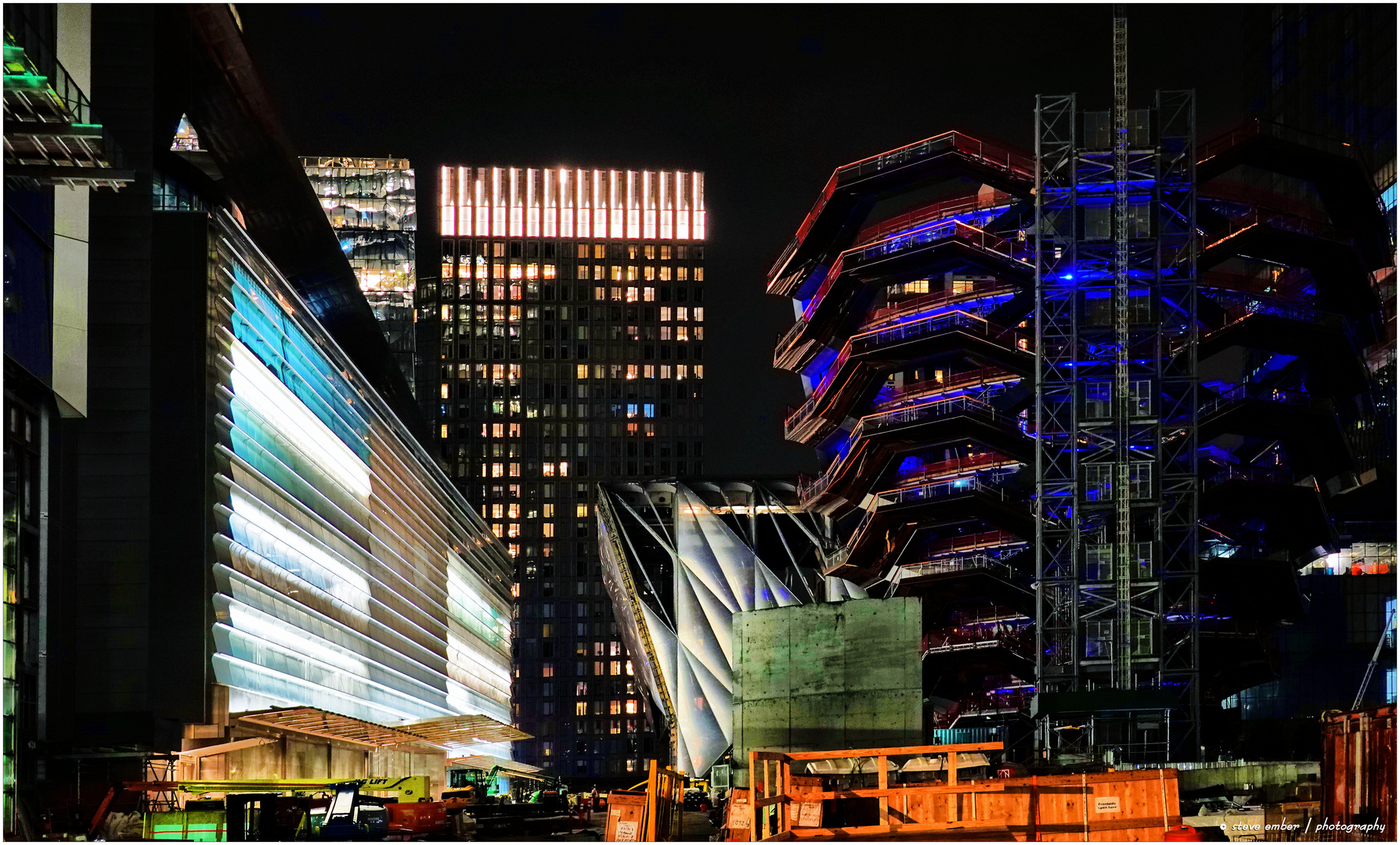 Vessel Nearing Completion - a Hudson Yards Nightscape